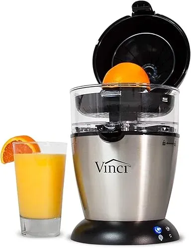Vinci Hands Free Electric Citrus Juicer, 1-Button Juicer Machine, Orange Lime Gr