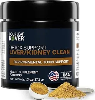 Four Leaf Rover Dog Liver Support - with Organic Milk Thistle & Mushrooms - with