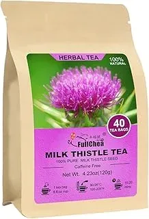 FullChea - Milk Thistle Tea Bags, 40 Teabags, 3g/Bag - Natural Milk Thistle Seed