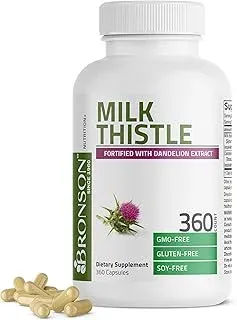 Bronson Milk Thistle Silymarin Marianum & Dandelion Extract Liver Health Support